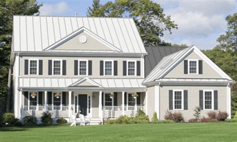 house with metal roof color ivory|white metal roof colors.